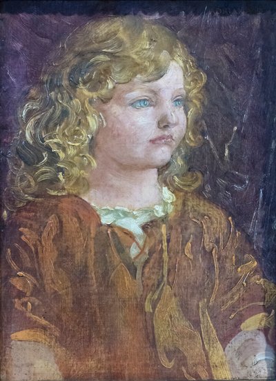 Portræt af Adriana, kunstnerens datter af Adolfo de Carolis
