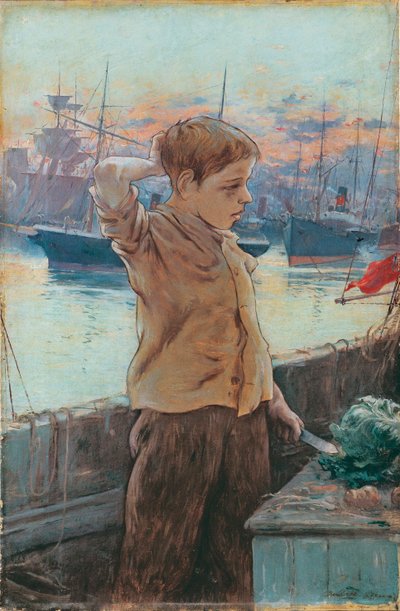 "" Le Mousse "" (skibets dreng) Peinture d