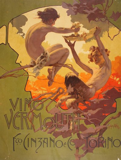 Vermouth Cinzano, 1901. af Adolfo Hohenstein