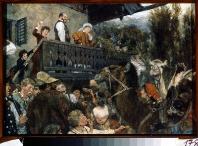Et omrejsende cirkus af Adolph Menzel