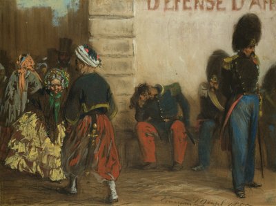 Minde om Paris, 1855 af Adolph Menzel