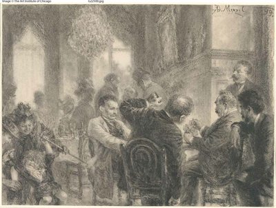 Kortspillet af Adolph Menzel