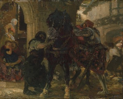 Ridderen i smedjen, 1865 af Adolph Menzel