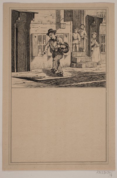 Den drukne. Nr. 3. i Chr. Winther og M. Rørbye, "25 Billeder for små børn" af Johan Adolph Kittendorff