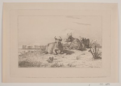 Hvilende køer af Johan Adolph Kittendorff