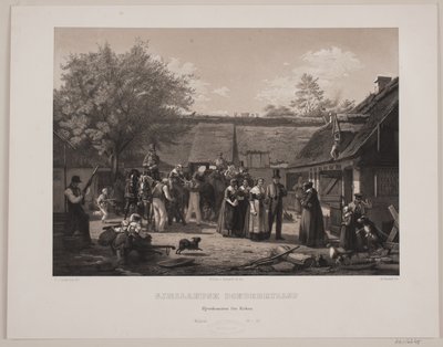 Sjællandsk bondebryllup af Johan Adolph Kittendorff