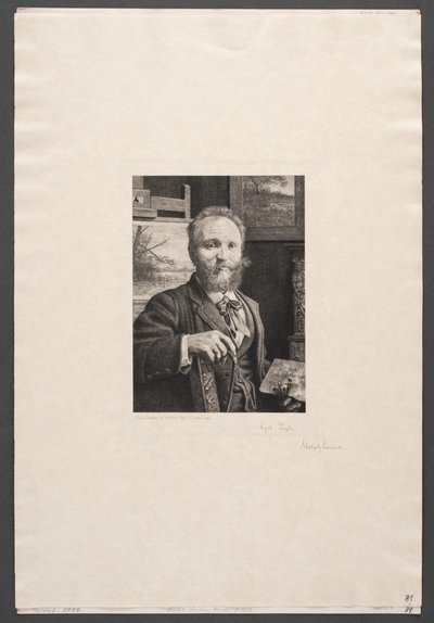 Selvportræt af Adolph Larsen