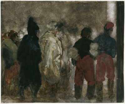 Ankomsten af franske krigsfanger til Berlin om natten af Adolph Menzel