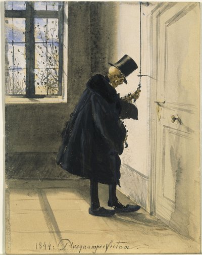 Døden som ubudne gæst. 1844: Plusquamperfectum af Adolph Menzel