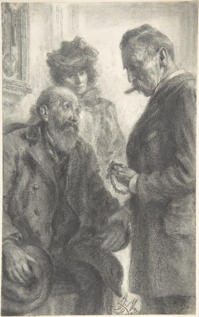 Læge og patient af Adolph Menzel