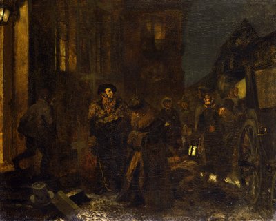 Et stop undervejs af Adolph Menzel