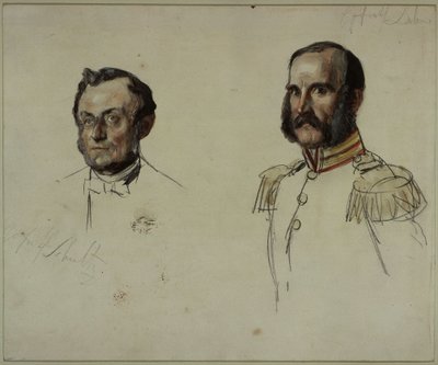 Hofrat E. Dohme, Hofrat Schulz. Undersøgelse af maleriet »Kroningen af Wilhelm I i Königsberg« af Adolph Menzel