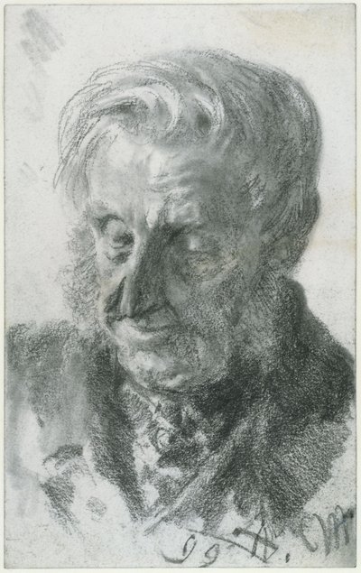 En gammel mands hoved af Adolph Menzel