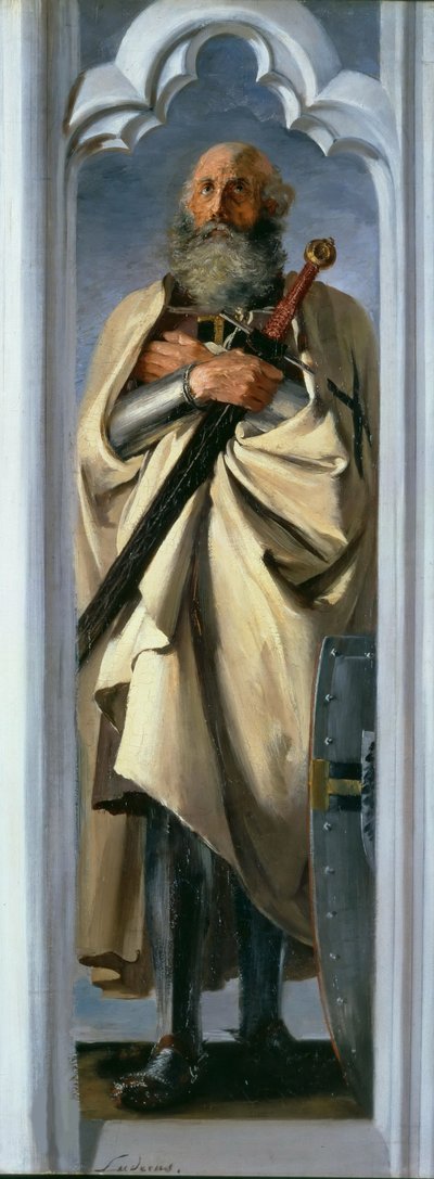 Luther Luder af Brunswick, stormester for de teutoniske riddere, 1846. af Adolph Menzel