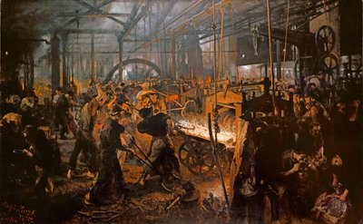 Jernvalseværket af Adolph Menzel