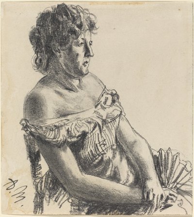 Kvinde i Hofkjole af Adolph Menzel