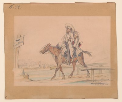 Henry Von Trebra & Louis V. Trebra ankommer til Camp Morton, Indpls fra deres gård i Madison, Ill. af Adolph Metzner