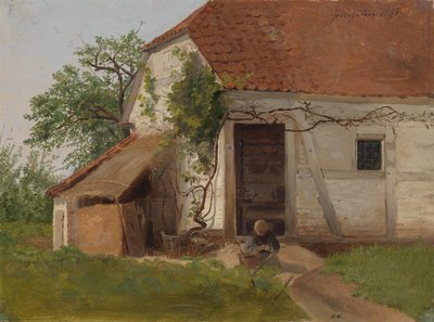 Gården i Goldsheim af Adolph Tidemand