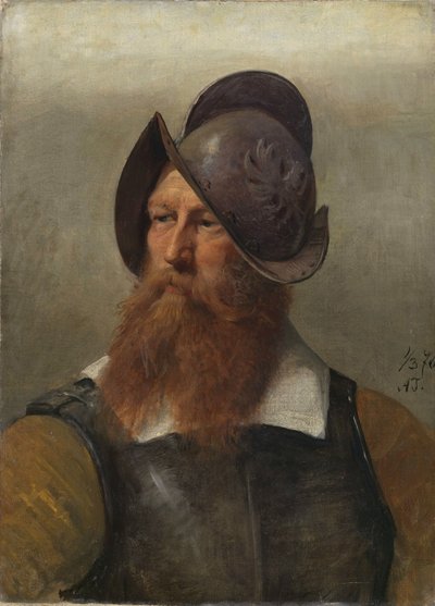 Figurstudie til Christian IV’s grundlæggelse af Christiania af Adolph Tidemand