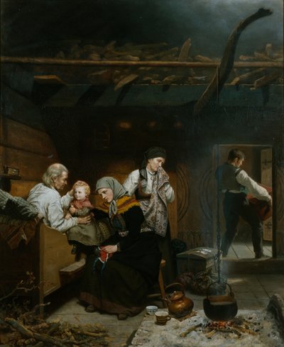 Bedstefars velsignelse af Adolph Tidemand