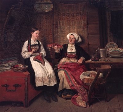 Bedstemors bryllupskrone af Adolph Tidemand