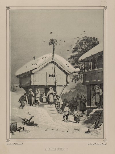 Illustration hentet fra bogen Norge produceret i tegninger af Asbjørnsen, P.Chr. og udgivet af Chr. Tønsberg (nr. 1848) af Adolph Tidemand
