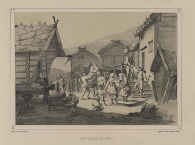Illustration hentet fra bogen Norge produceret i tegninger af Asbjørnsen, P.Chr. og udgivet af Chr. Tønsberg (nr. 1848) af Adolph Tidemand