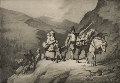 Illustration hentet fra bogen Norge produceret i tegninger af Asbjørnsen, P.Chr. og udgivet af Chr. Tønsberg (nr. 1848) af Adolph Tidemand
