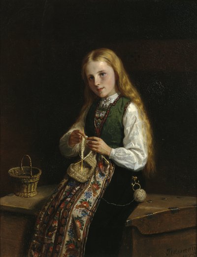Lille Synneave af Adolph Tidemand