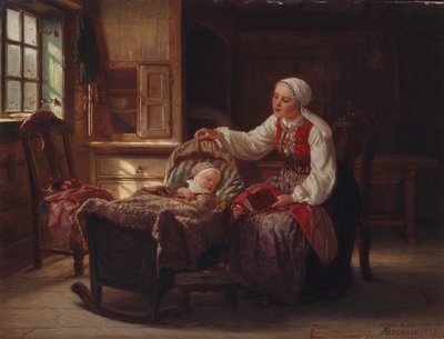 Mor med barn af Adolph Tidemand