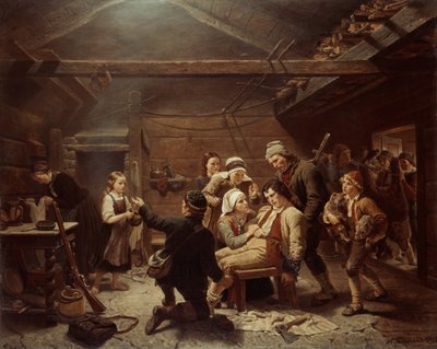 Bjørnejægernes hjemkomst af Adolph Tidemand