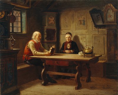 Den ensomme gamle (Husbønner), Gulsvik af Adolph Tidemand