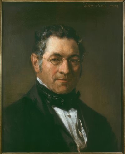 Portræt af en herre af Adolph Menzel