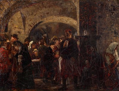 Esterházykeller i Wien af Adolph Menzel