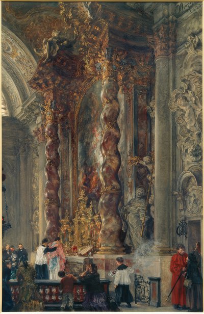 Højalteret for kvindernes kollegiale kirke i München af Adolph Menzel