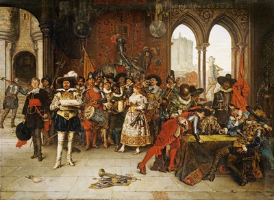 Kongens Musketerer af Adolphe Alexandre Lesrel