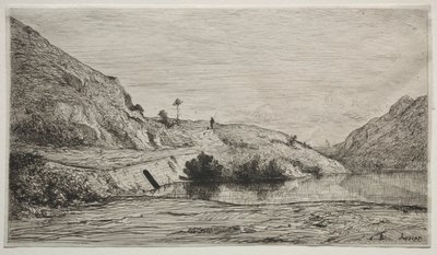 Banks of the Rhone, 1865. af Adolphe Appian