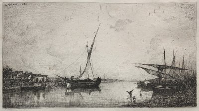 Kanal ved Martiques af Adolphe Appian