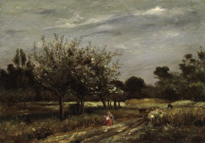 Landskab med frugttræer af Adolphe Appian