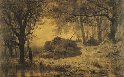 Dam ved kanten af skoven af Adolphe Appian