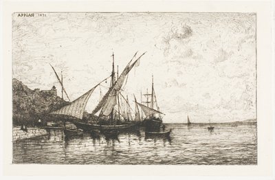 Monacos havn af Adolphe Appian