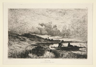En aften, bredden af ​​Rhone ved Rix af Adolphe Appian