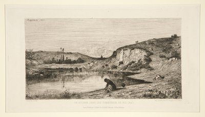 En sten i de fælles områder i Rix (Ain) af Adolphe Appian