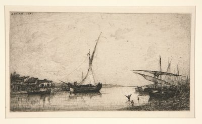 en. To broer b. Fiskebåd af Adolphe Appian