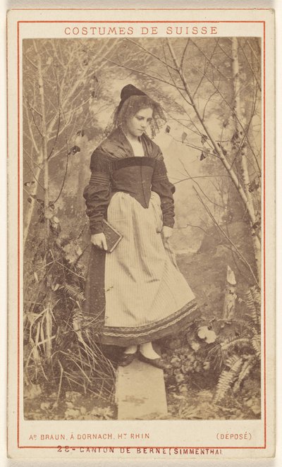 Kostumer i Schweiz. Kantonen Bern (Simmenthal) af Adolphe Braun