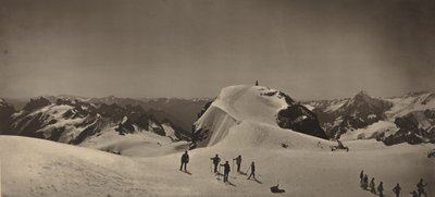 Toppen af Mont Titlis, Schweiz,1866 (foto) af Adolphe Braun