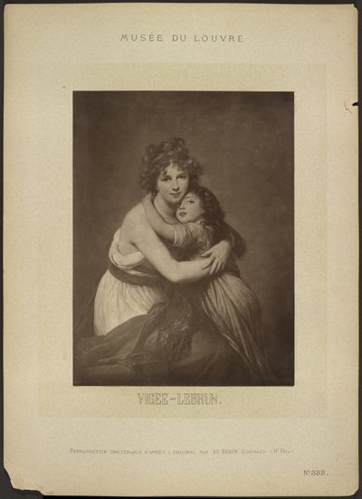 [»Kunstneren og hendes datter« af Vigee-Lebrun, Musée du Louvre] af Adolphe Braun