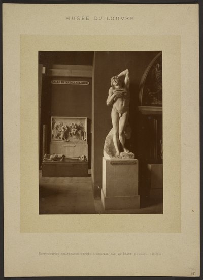 [»Den døende slave« af Michelangelo, Musée du Louvre] af Adolphe Braun