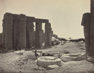 Ramesseum, Theben af Adolphe Braun