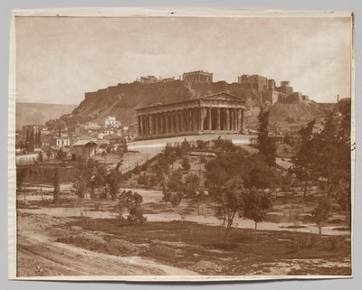 Udsigt over Akropolis af Adolphe Braun and Co.